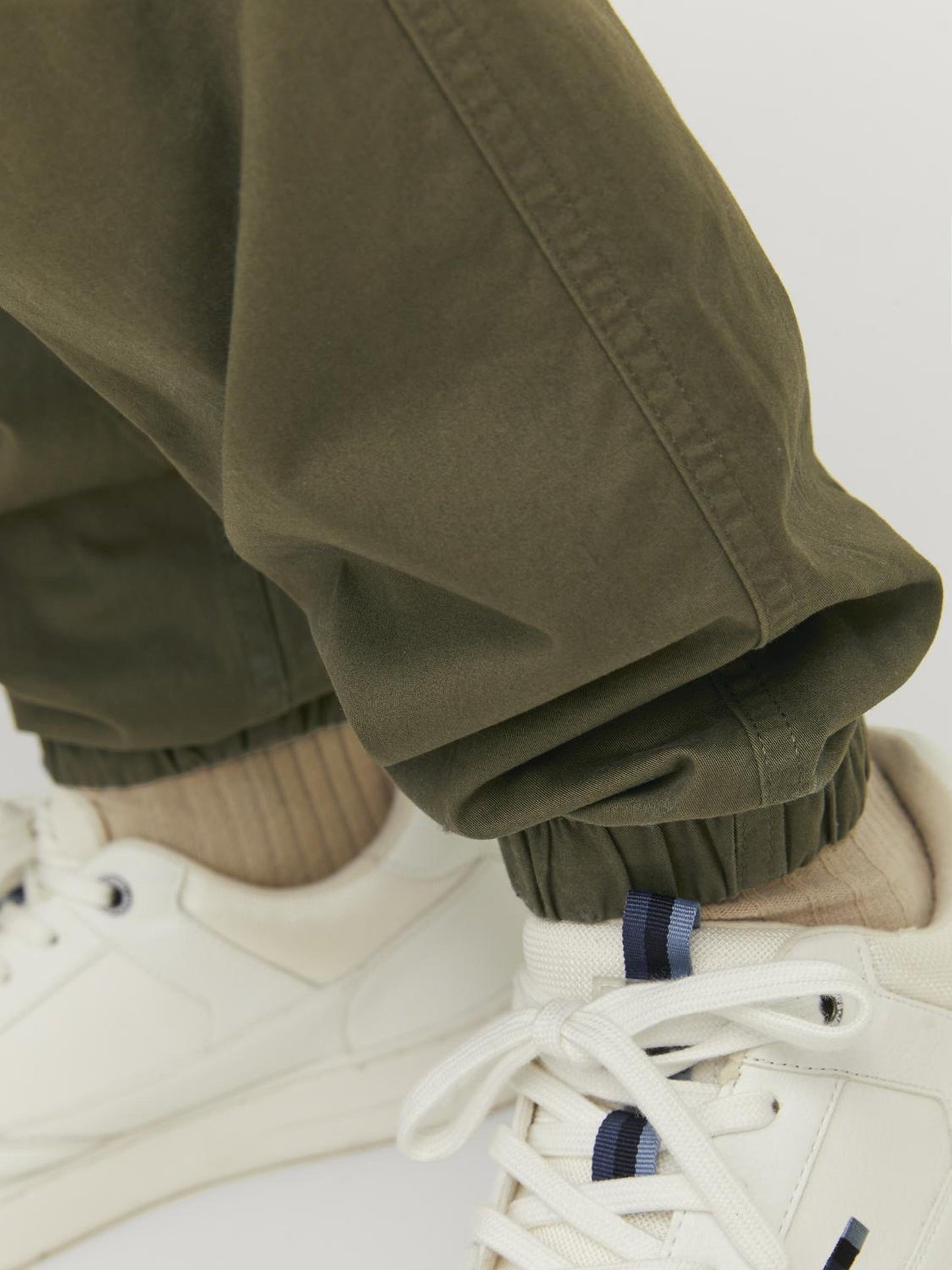 Jack & Jones | JPSTKANE NOAH CUFFED Calças Cargo Verde Oliva | Algodão