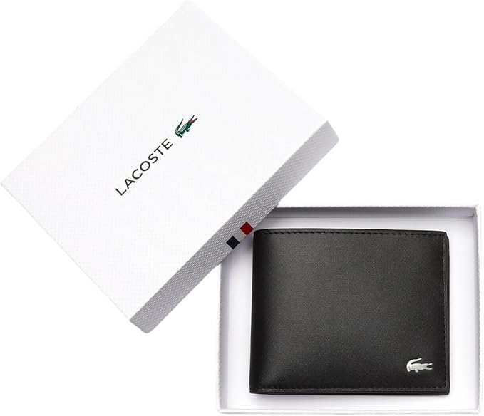 Carteira Lacoste Fitzgerald Masculina em Couro — Original