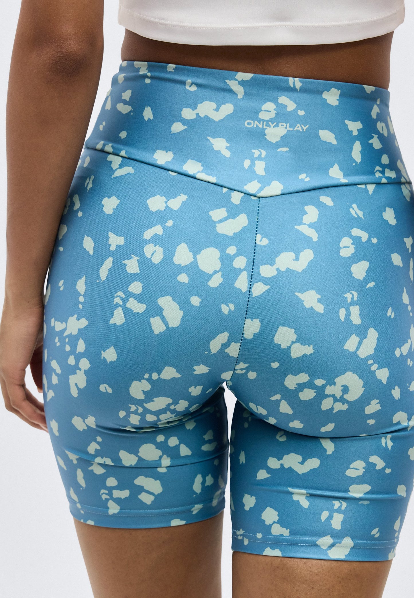 ONLY Play | ONPRONDA SHORTS Leggings Azul Niagara | Cintura Alta Treino