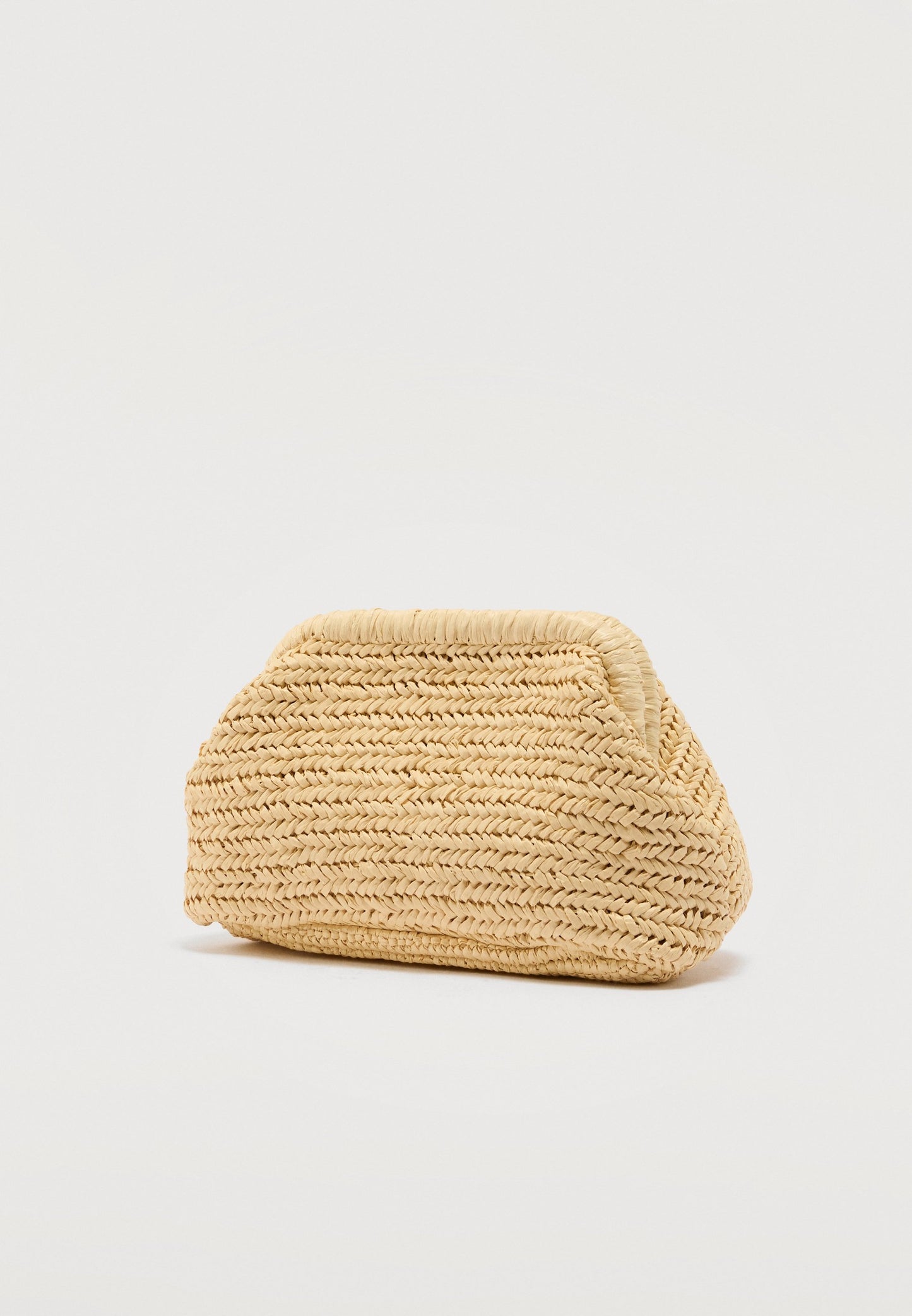 Tommy Hilfiger | RAFFIA TEXTURED LOGO CLUTCH Carteira de Mão Bege