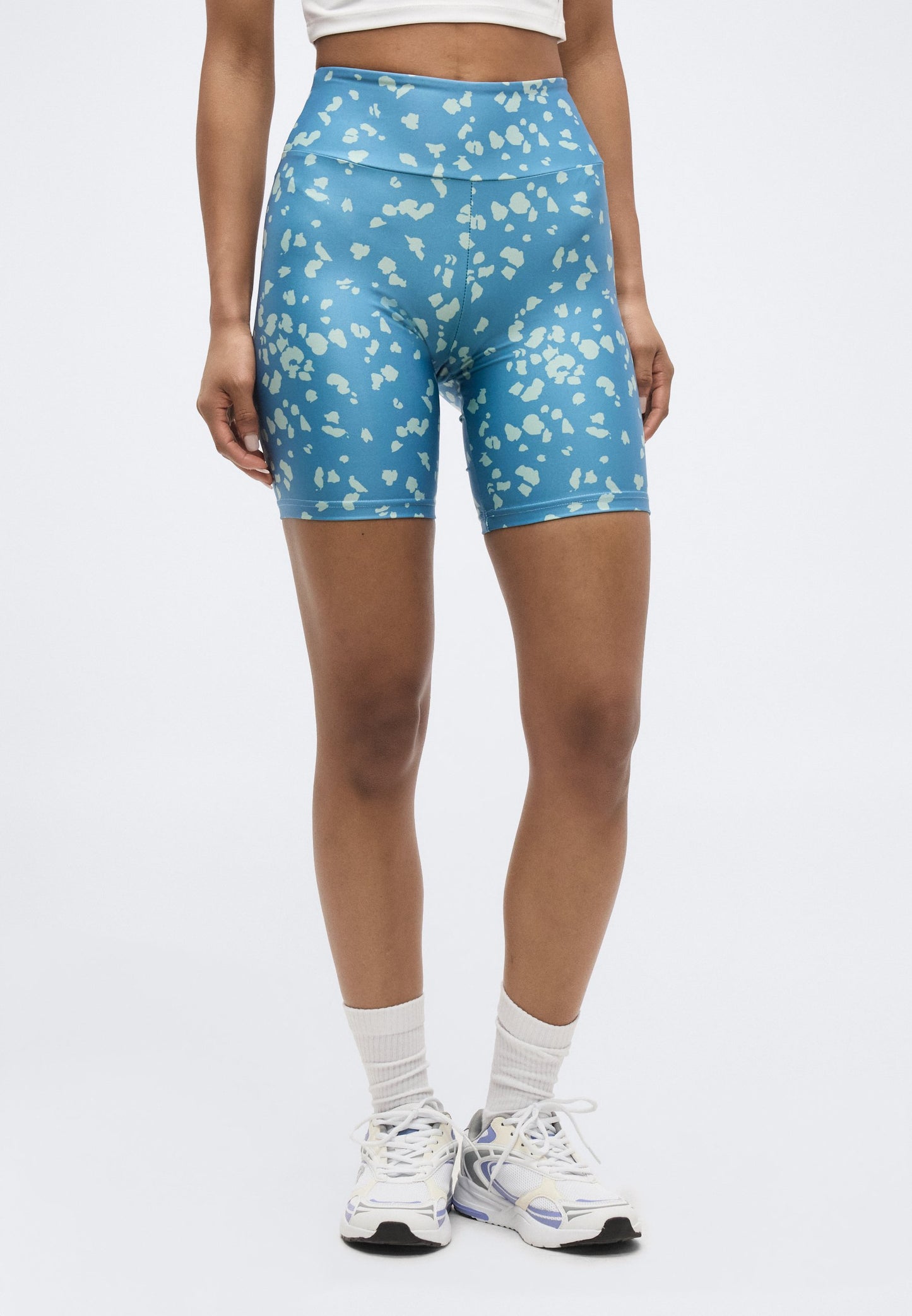 ONLY Play | ONPRONDA SHORTS Leggings Azul Niagara | Cintura Alta Treino