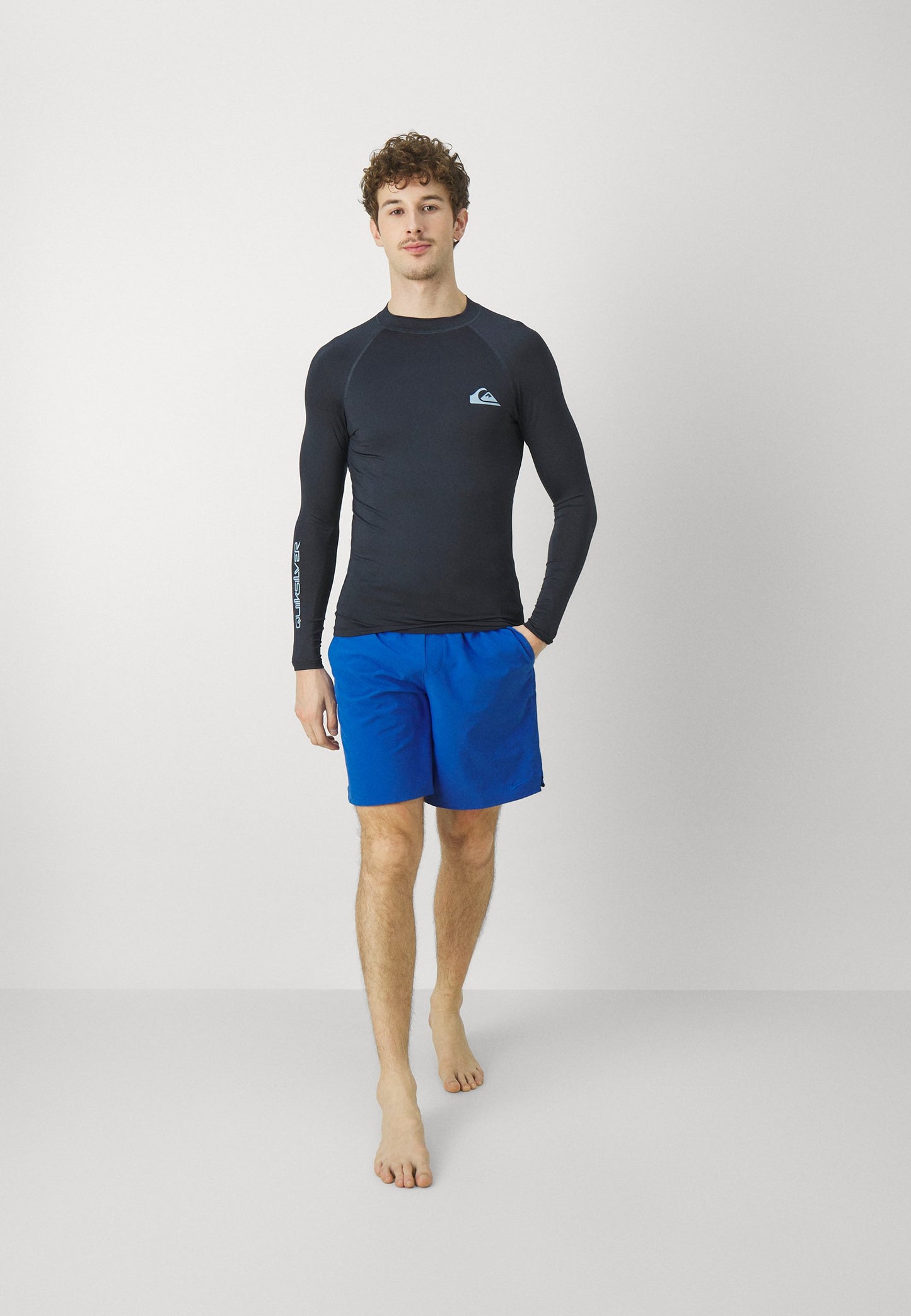 Quiksilver | EVERYDAY UPF50 LS Camisola Proteção Solar Azul Escuro | UPF 50+