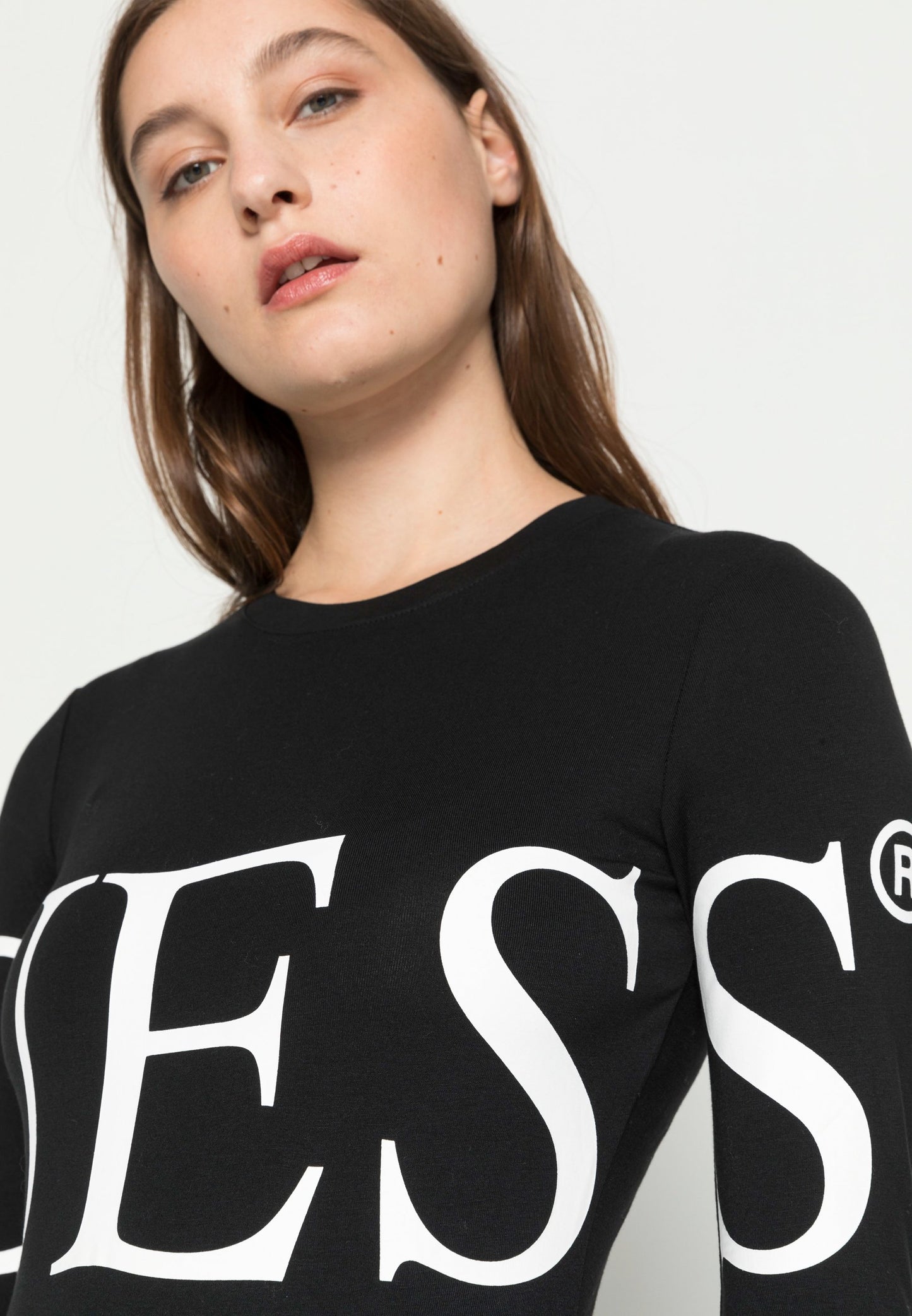 LOGO BODY — Camisola de Manga Comprida Guess | Jet Black