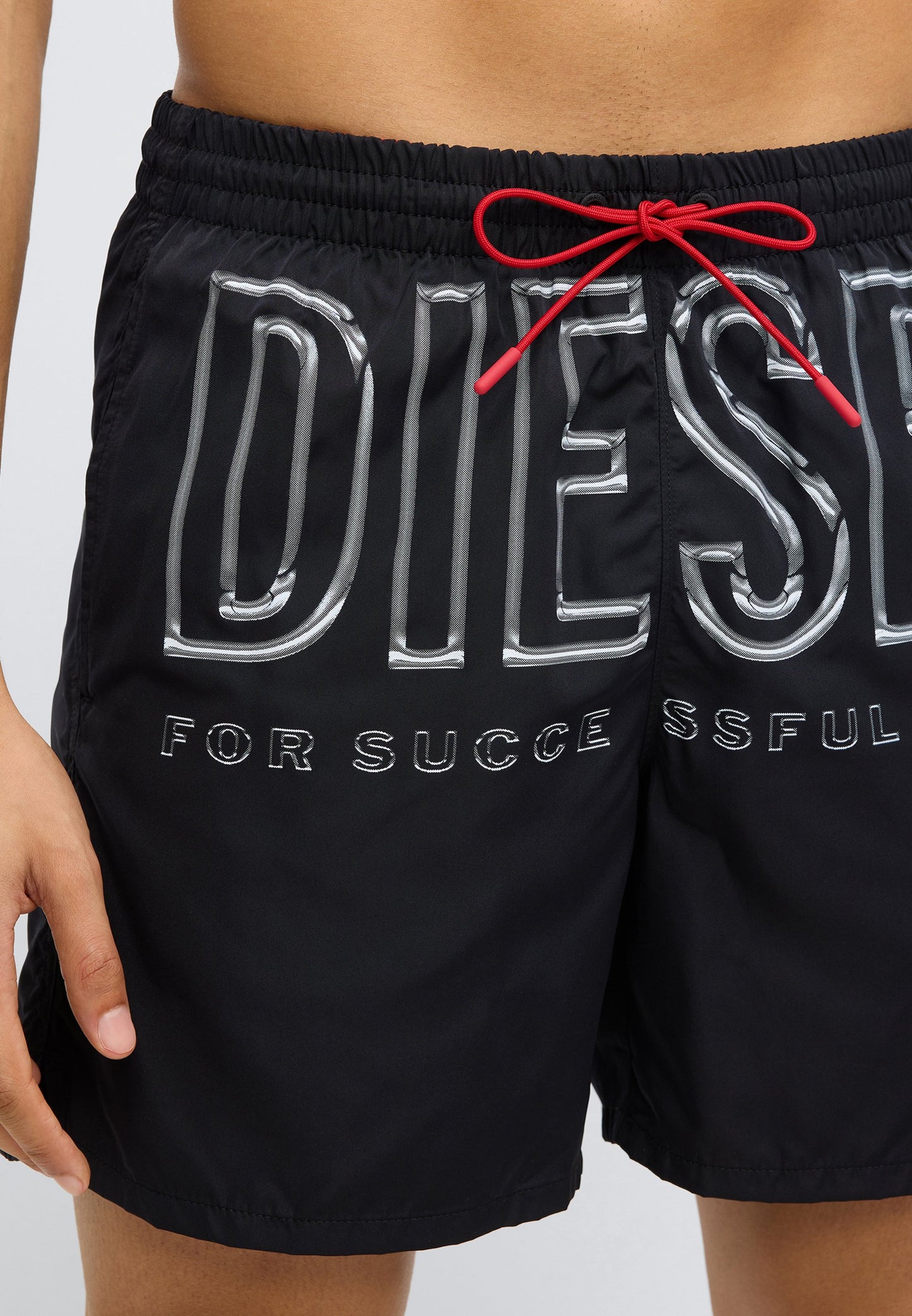 Diesel | SOCCER-41-D-CORE Calções de Banho Preto | Bolsos Laterais e Traseiro