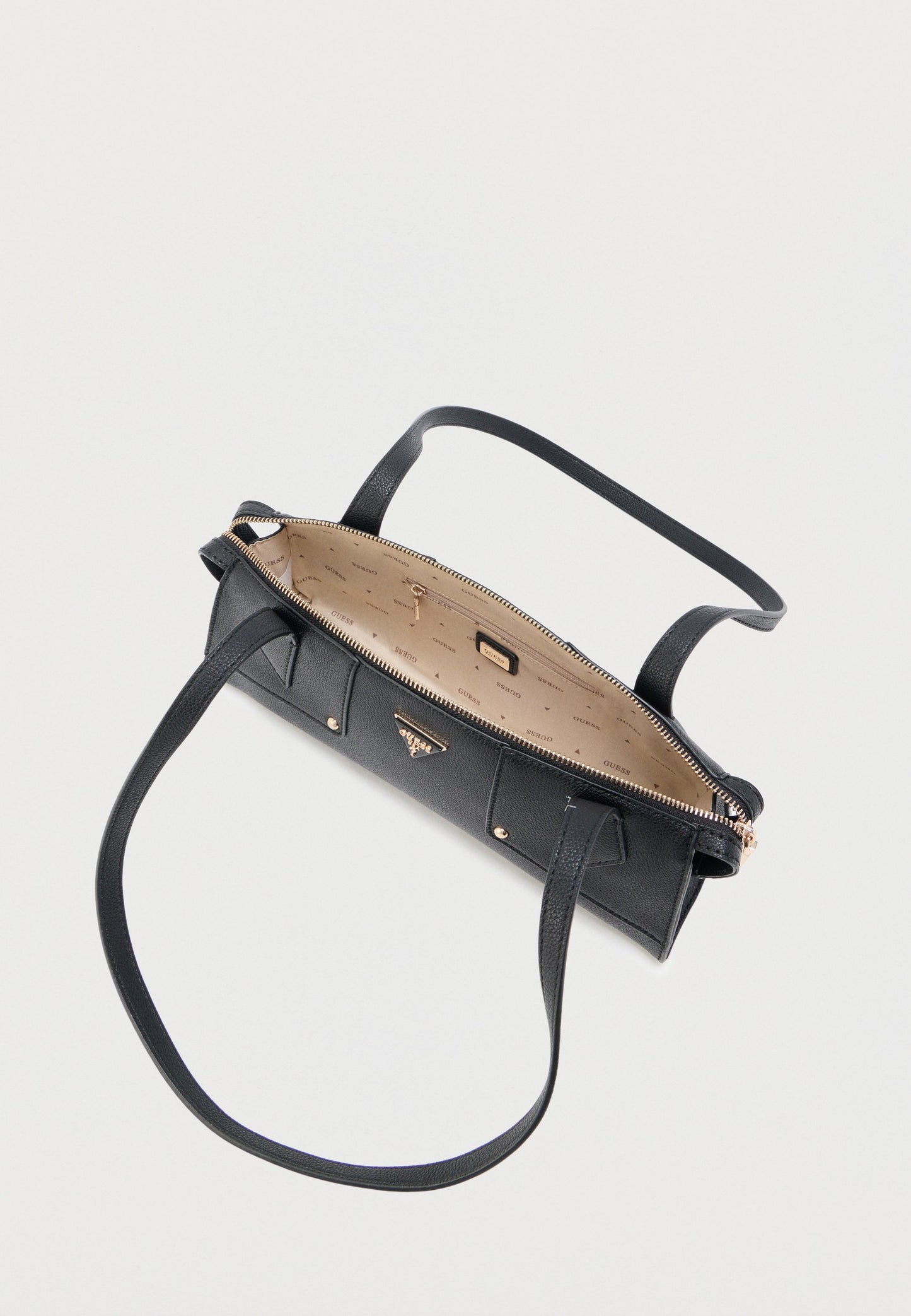 DARCY SHOULDER SATCHEL — Mala de Mão Guess | Black