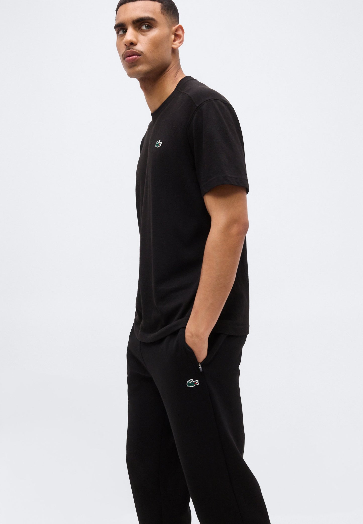 Lacoste Sport | Calças de Fato de Treino Pretas Ténis | Sweat Respirável