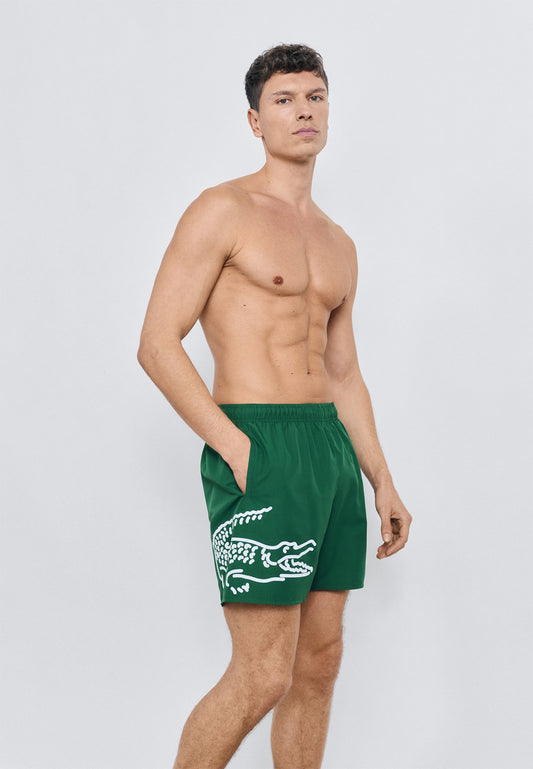 Lacoste | MAILLOT DE BAIN Calções de Banho Verde | Forro Integrado