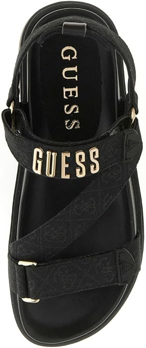 GUESS Fetta – Sandálias Plataforma Femininas Clássicas em Preto