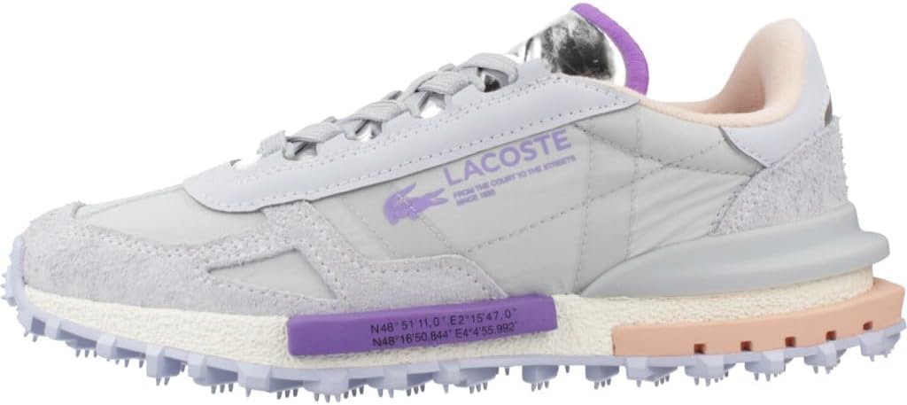 Lacoste Elite Active Bright Feminina — Sapatilha Retro com Língua Metalizada Original Lacoste
