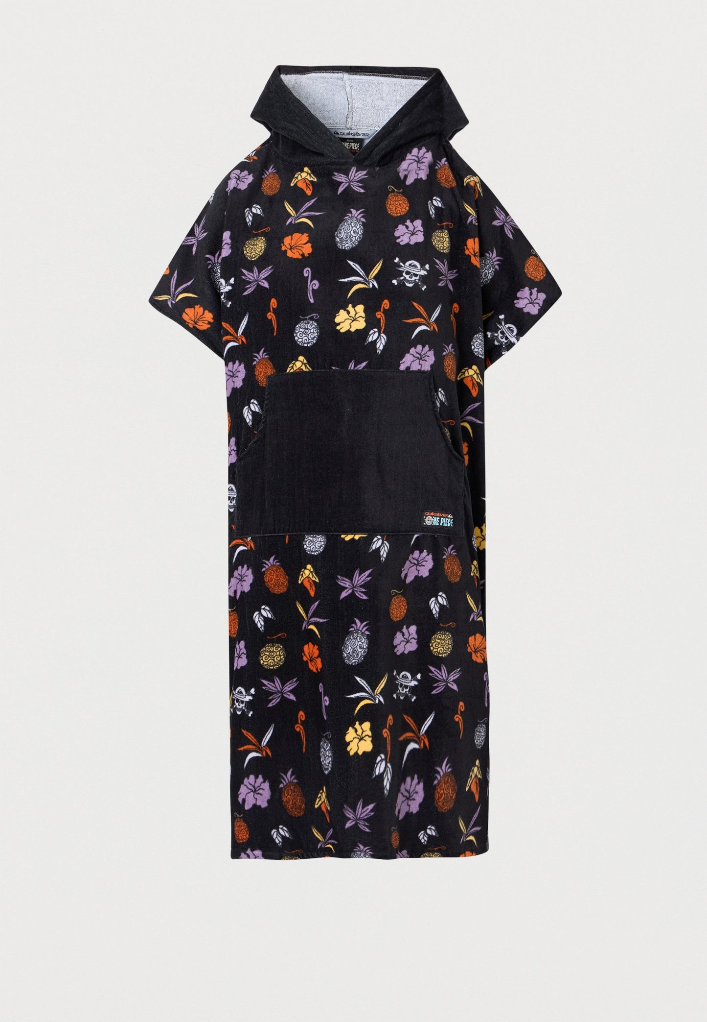 Quiksilver | HOODIE TOWEL UNISEX Toalha com Capuz Antracite | Padrão Floral
