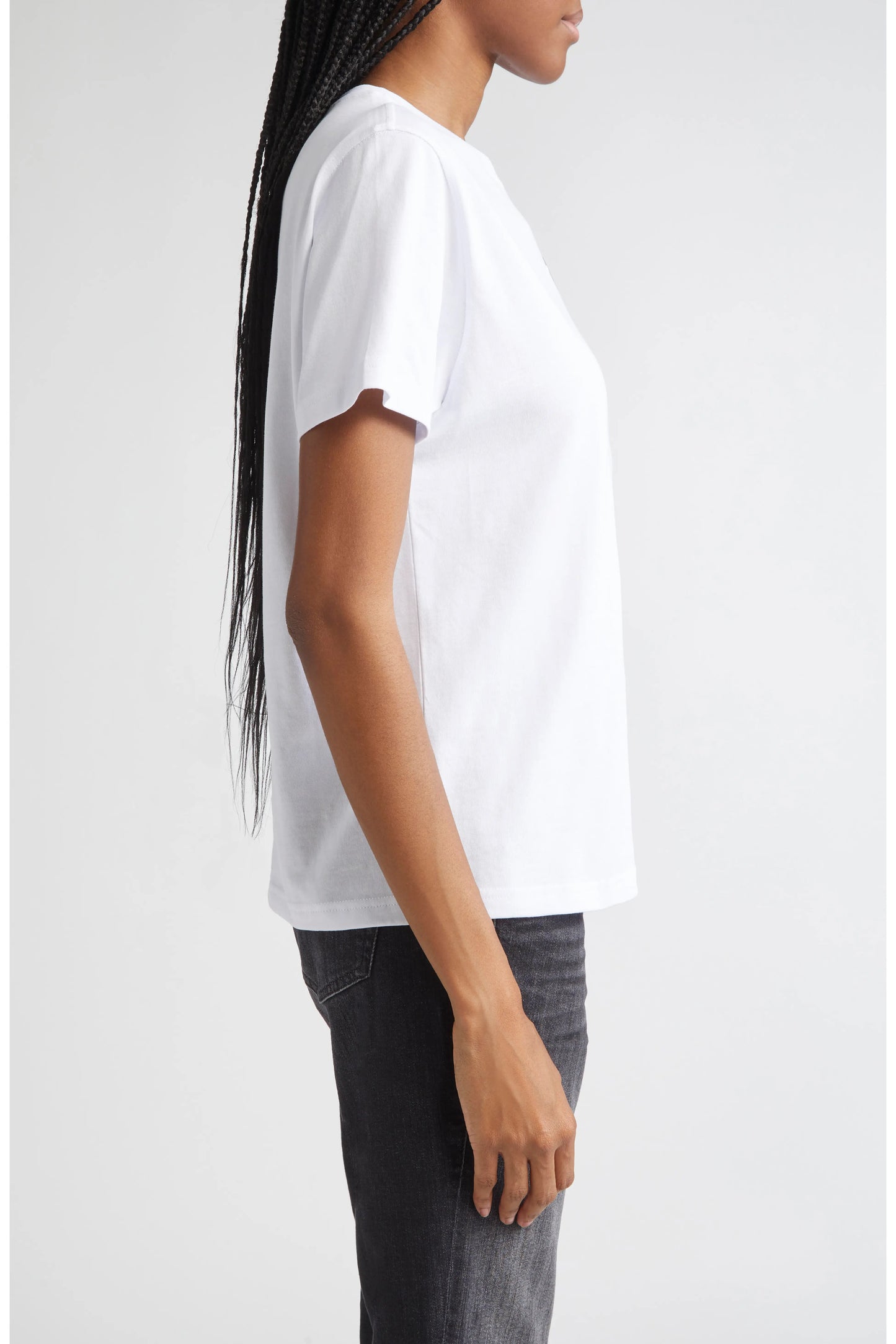 DIESEL — T-Shirt Metallic Oval D com Cutout em Algodão Orgânico