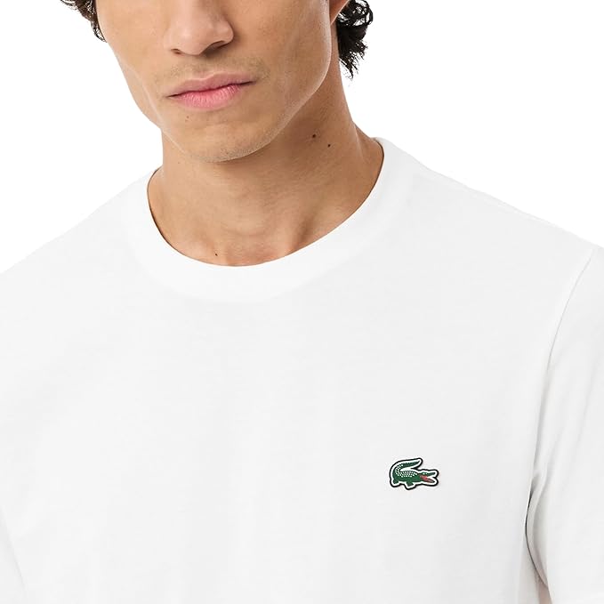 T-shirt Lacoste Masculina Regular Fit Crew Neck — Original