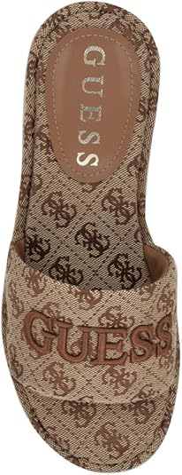 Sandália Feminina GUESS Bintai — Cunha com Logo Icónico