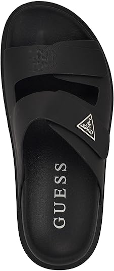 Sandália Masculina GUESS Visel — Slide com Dupla Tira e Logo Icónico