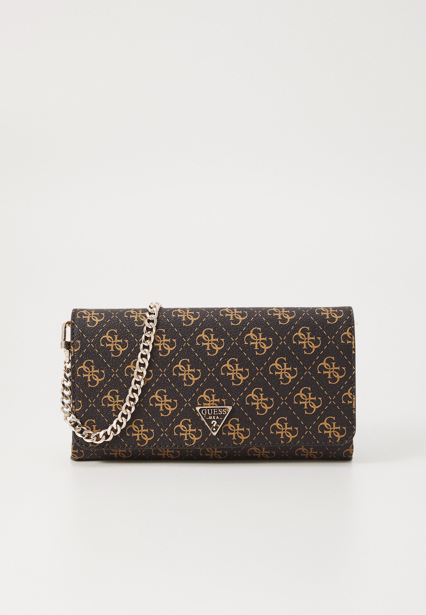 Guess | NOELLE II XBODY FLAP ORGANIZER Mala a Tiracolo Castanha Logo | Couro Sintético