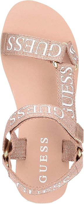 GUESS Avin – Sandálias Cunha Femininas em Ouro Rosa