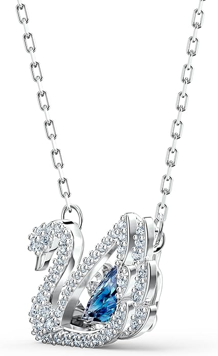 Swarovski Swan | Colar / Pendênte Cisne | Dancing Stone | Cristal | Banho Ródio