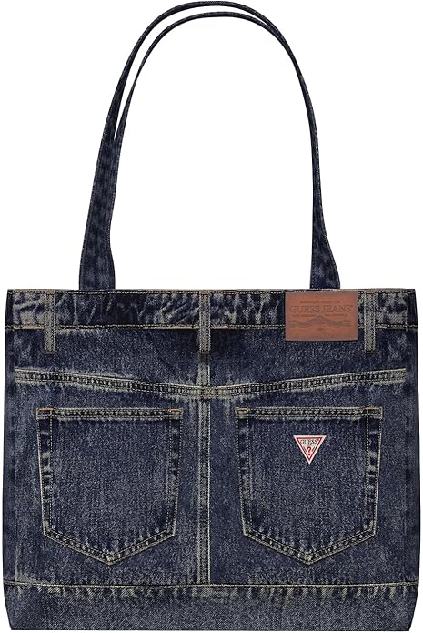 GUESS GJ — Tote Bag em Ganga com Logótipo Impresso