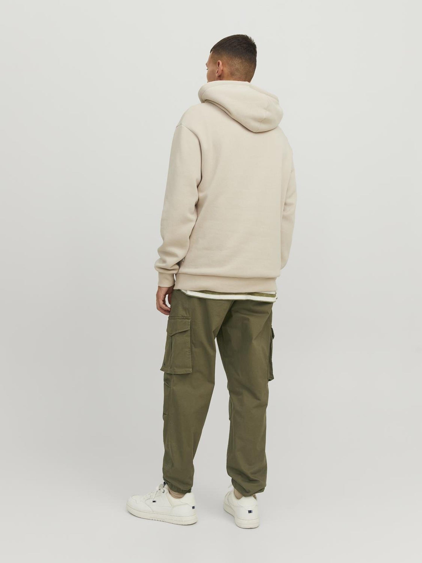 Jack & Jones | JPSTKANE NOAH CUFFED Calças Cargo Verde Oliva | Algodão
