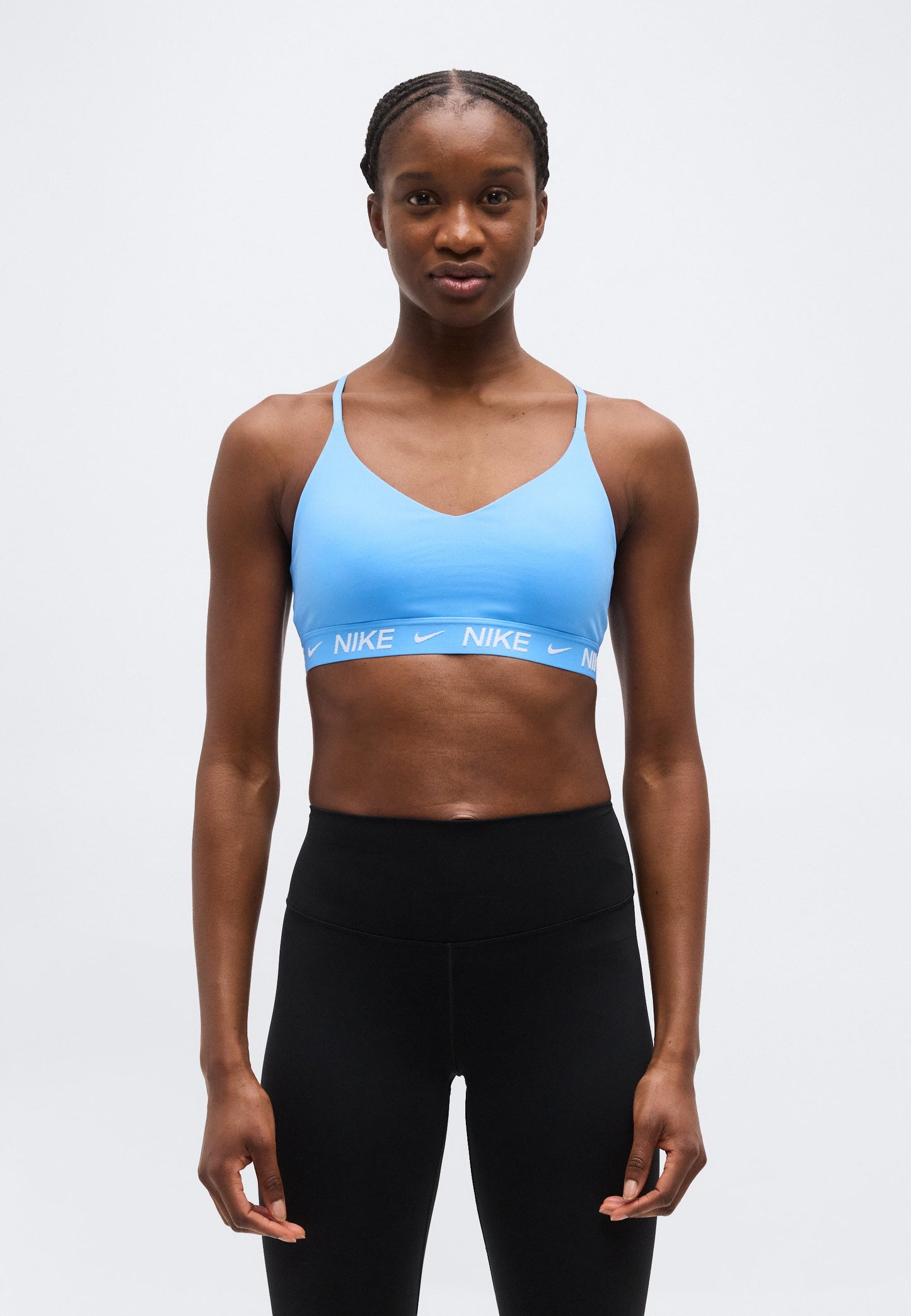 Nike Performance | INDY BRA Sutiã Desportivo Suporte Ligeiro Azul
