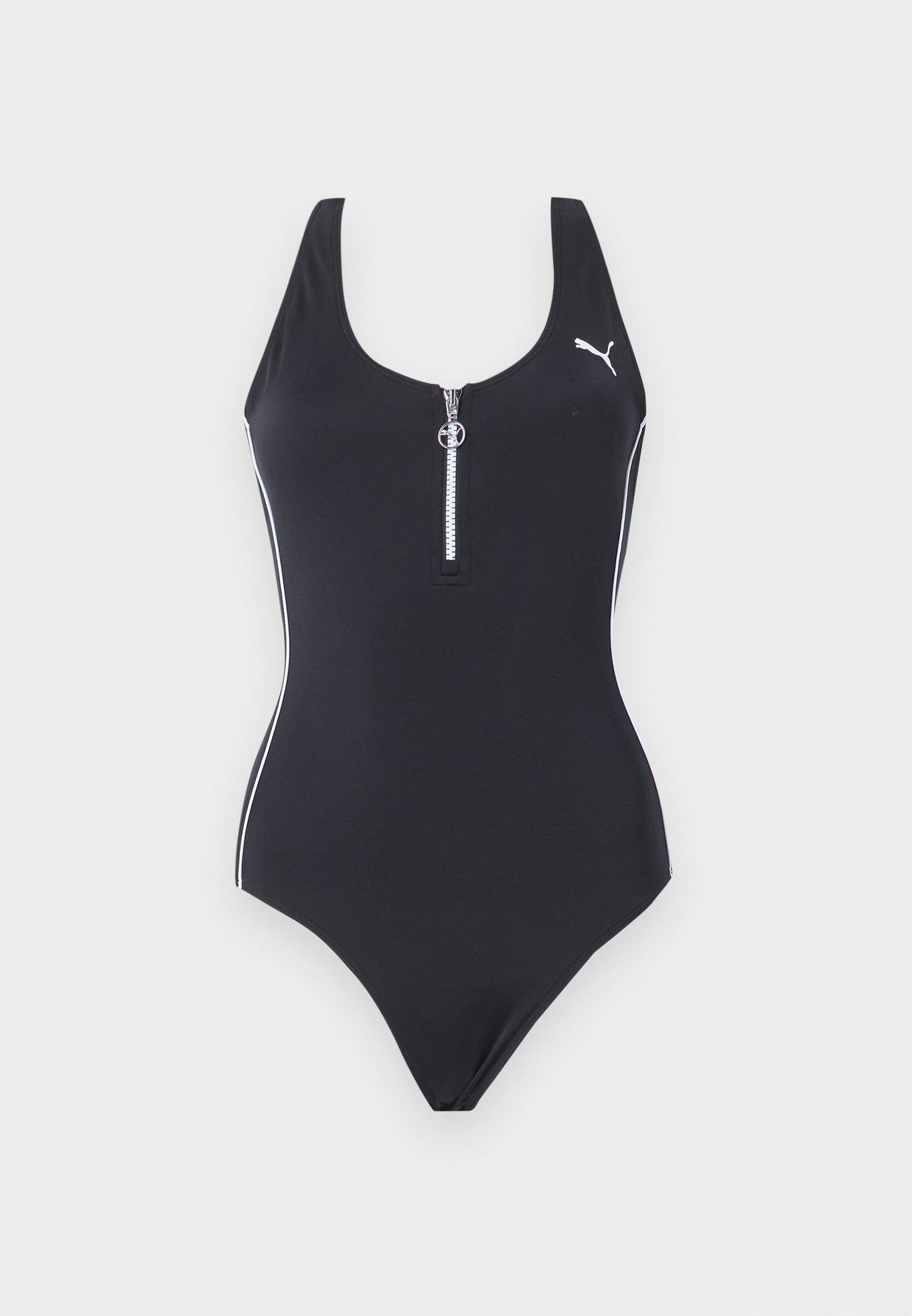 Puma Fato de Banho Feminino | Sem Aro | Costas Nuas | Preto | UPF 50+