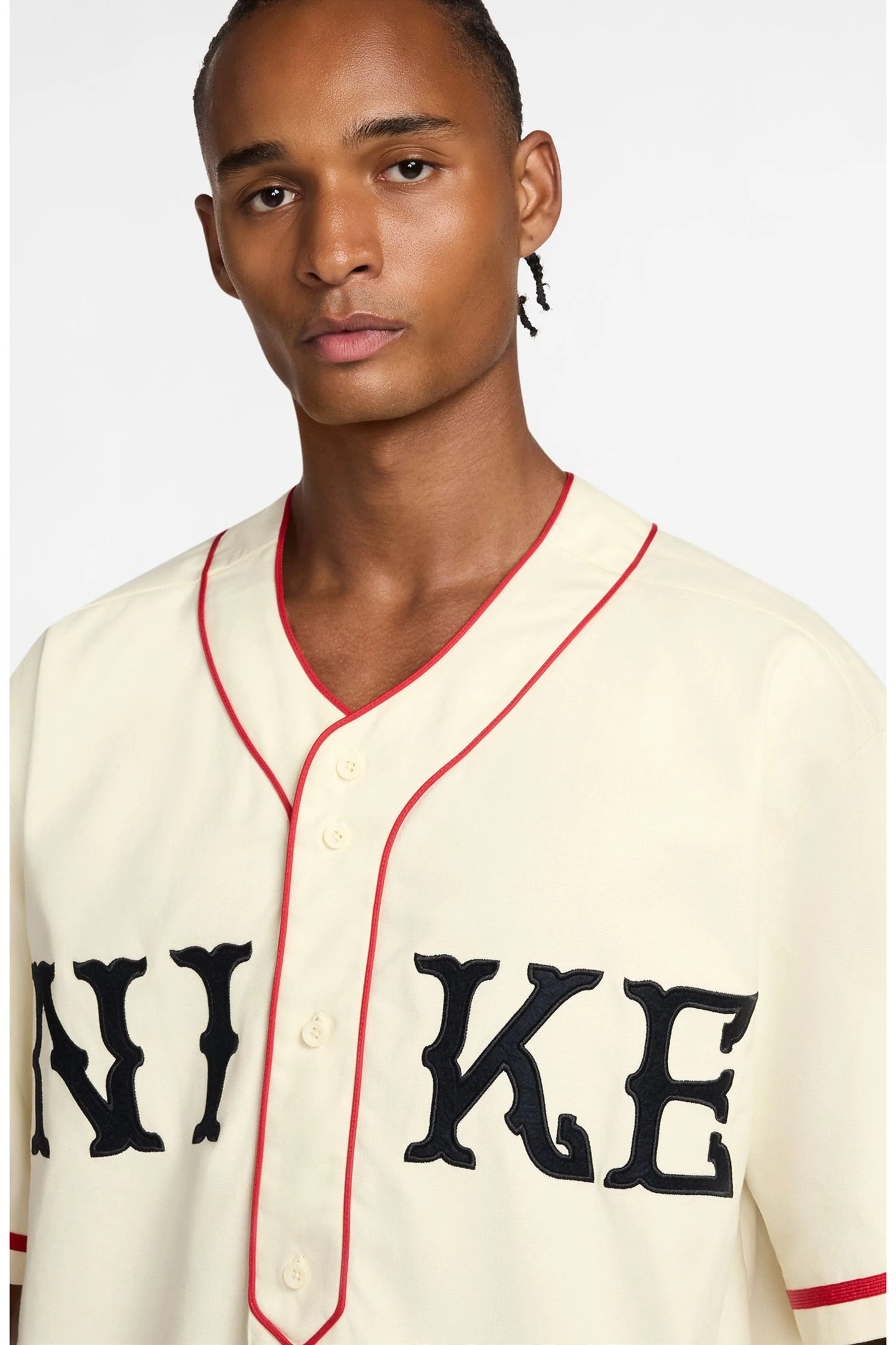 Nike — T-Shirt Retro Sport de Manga Curta com Lettering em Feltro