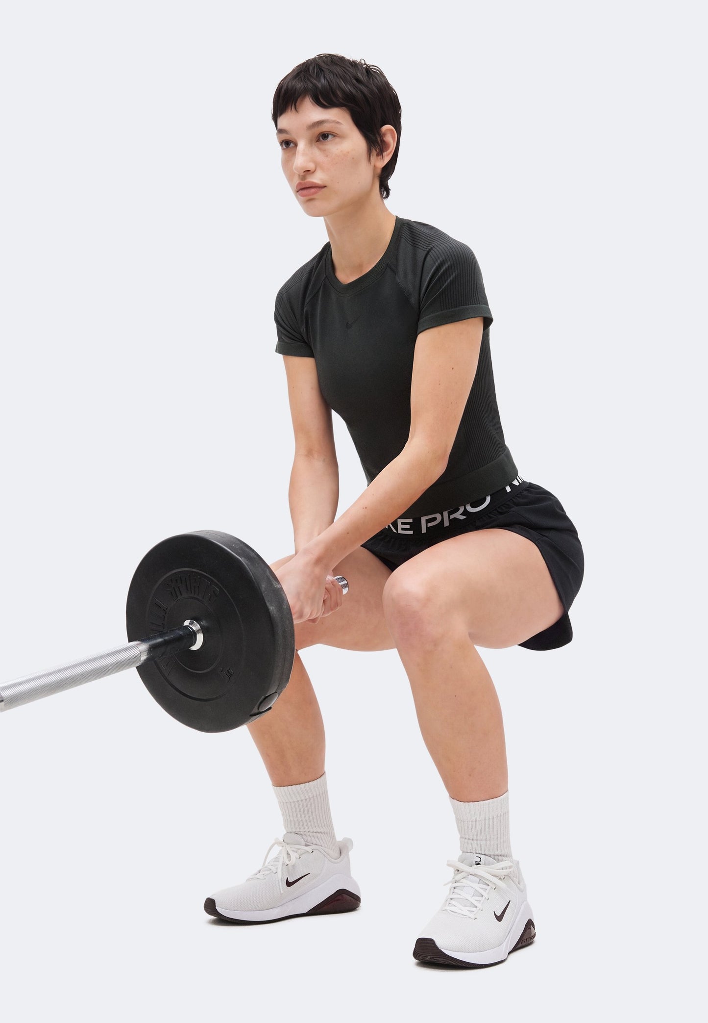 Nike Performance | SHORT Calções Desportivos Pretos com Leggings Integradas