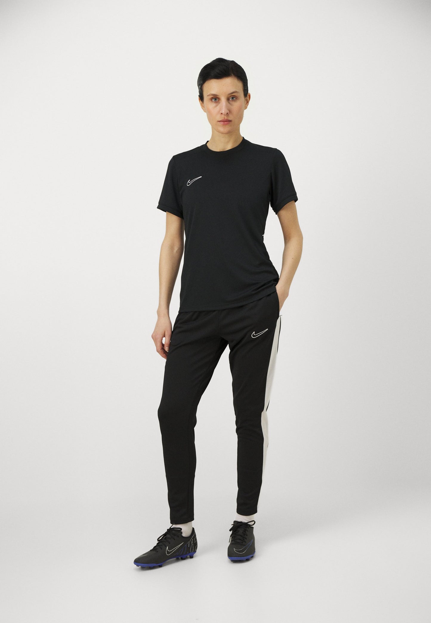 Nike Performance | TOP T-shirt Desportiva Futebol Preta/Branca Dri-FIT