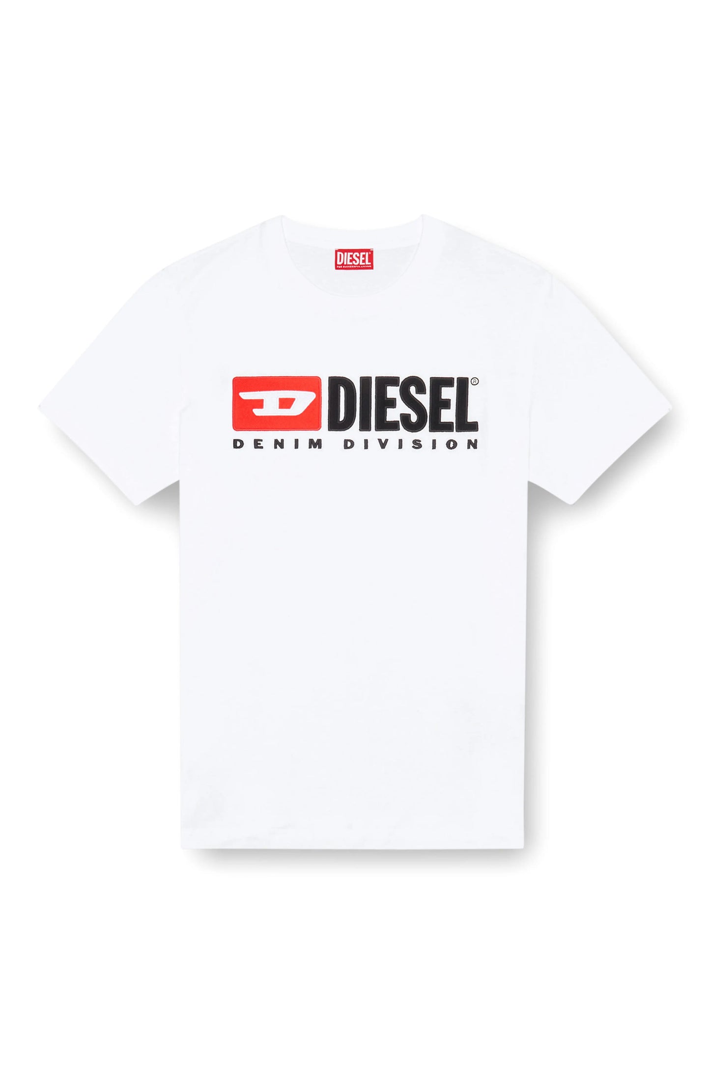 DIESEL T-Boxt-Div — T-Shirt Relaxed em Algodão Orgânico com Logo Maxi
