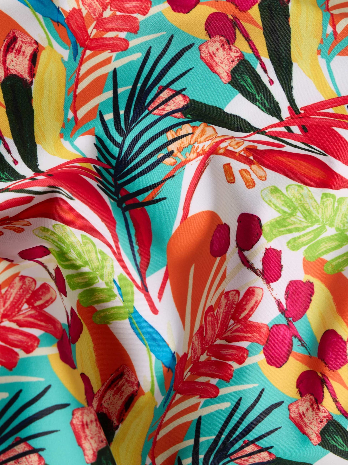Fato de Banho Estampado com Alças Finas e Laço nas Costas