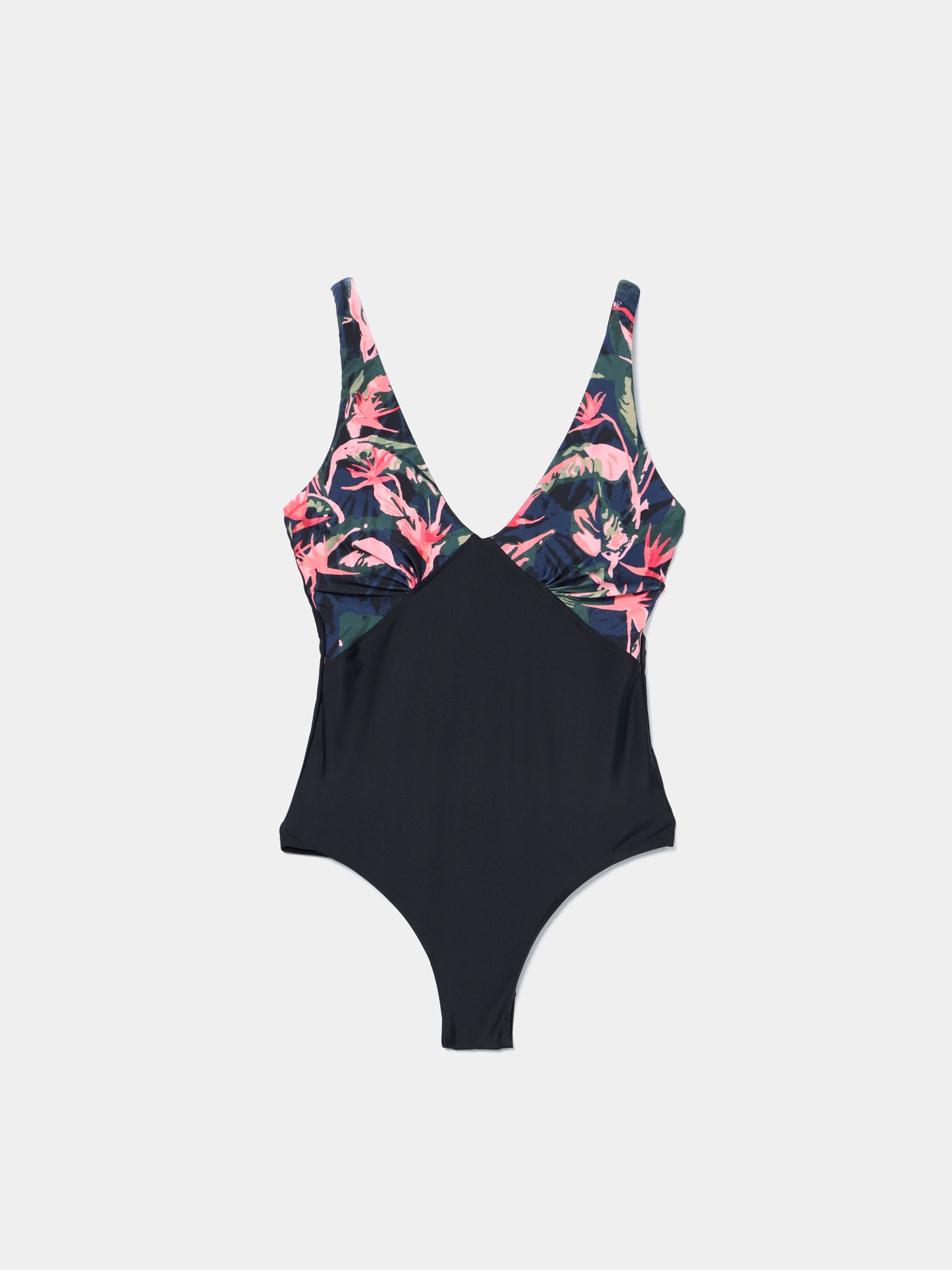 Fato de Banho Floral com Costas Cavadas | Alças Reguláveis — S a XL