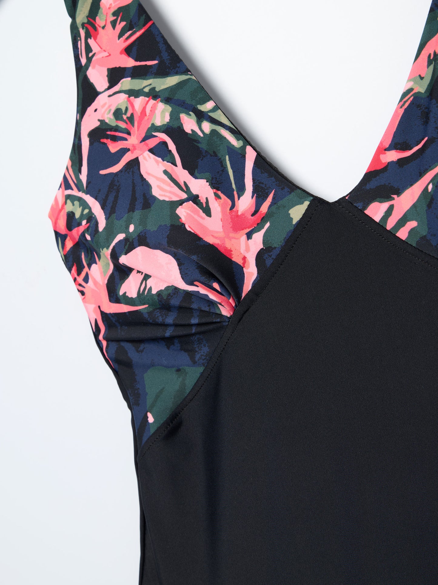Fato de Banho Floral com Costas Cavadas | Alças Reguláveis — S a XL