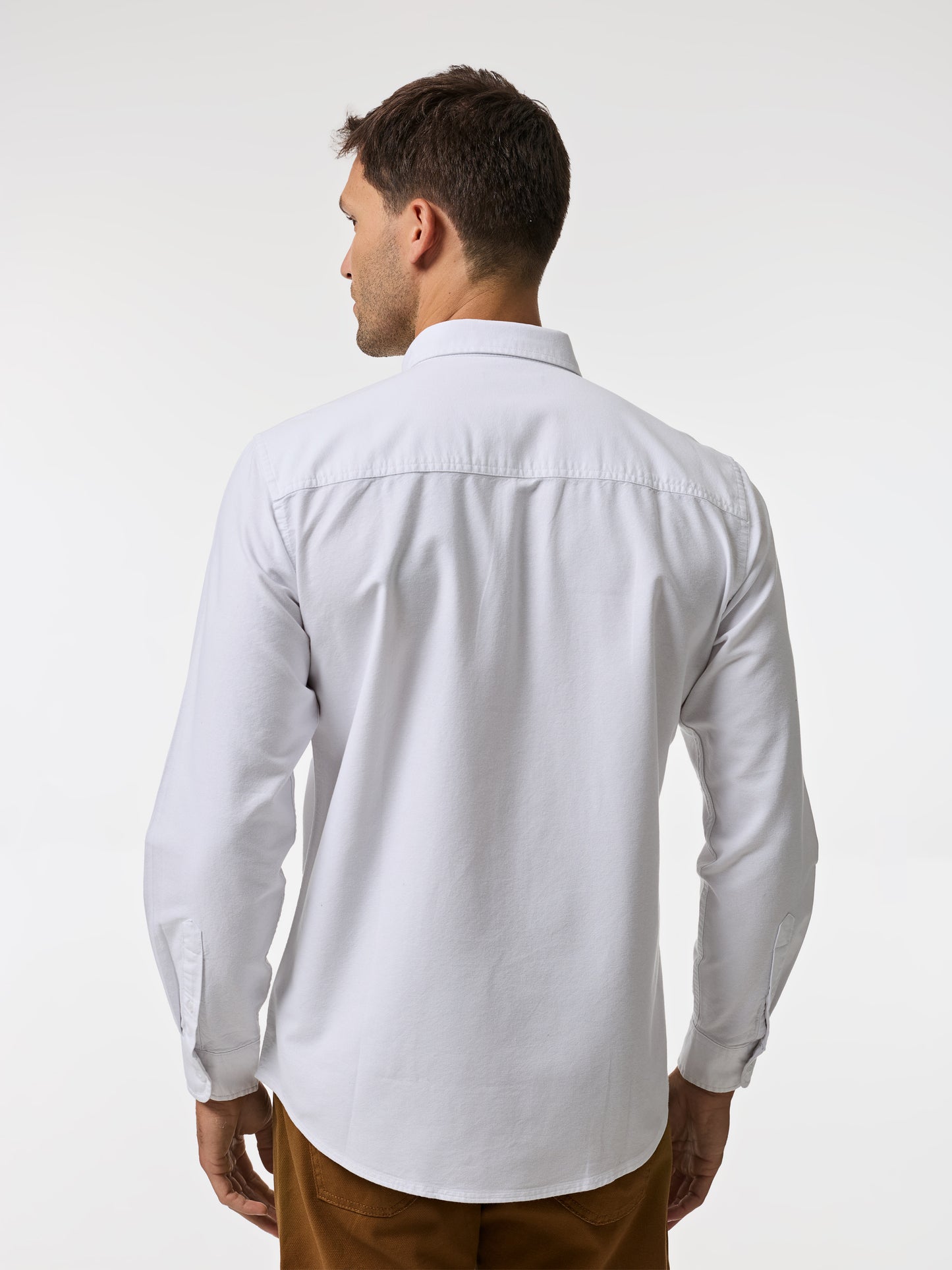 Camisa de Manga Comprida 100% Algodão | Botões no Colarinho e Punhos
