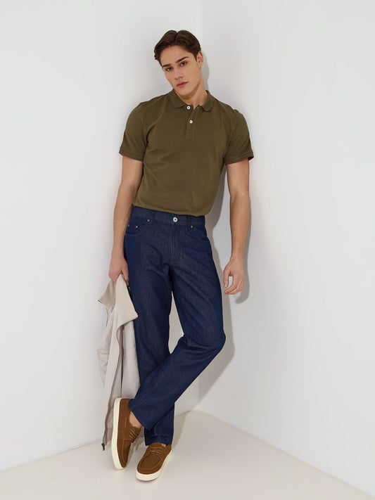 Calças de Ganga Regular Fit | Cintura Média, 5 Bolsos — 38 a 50