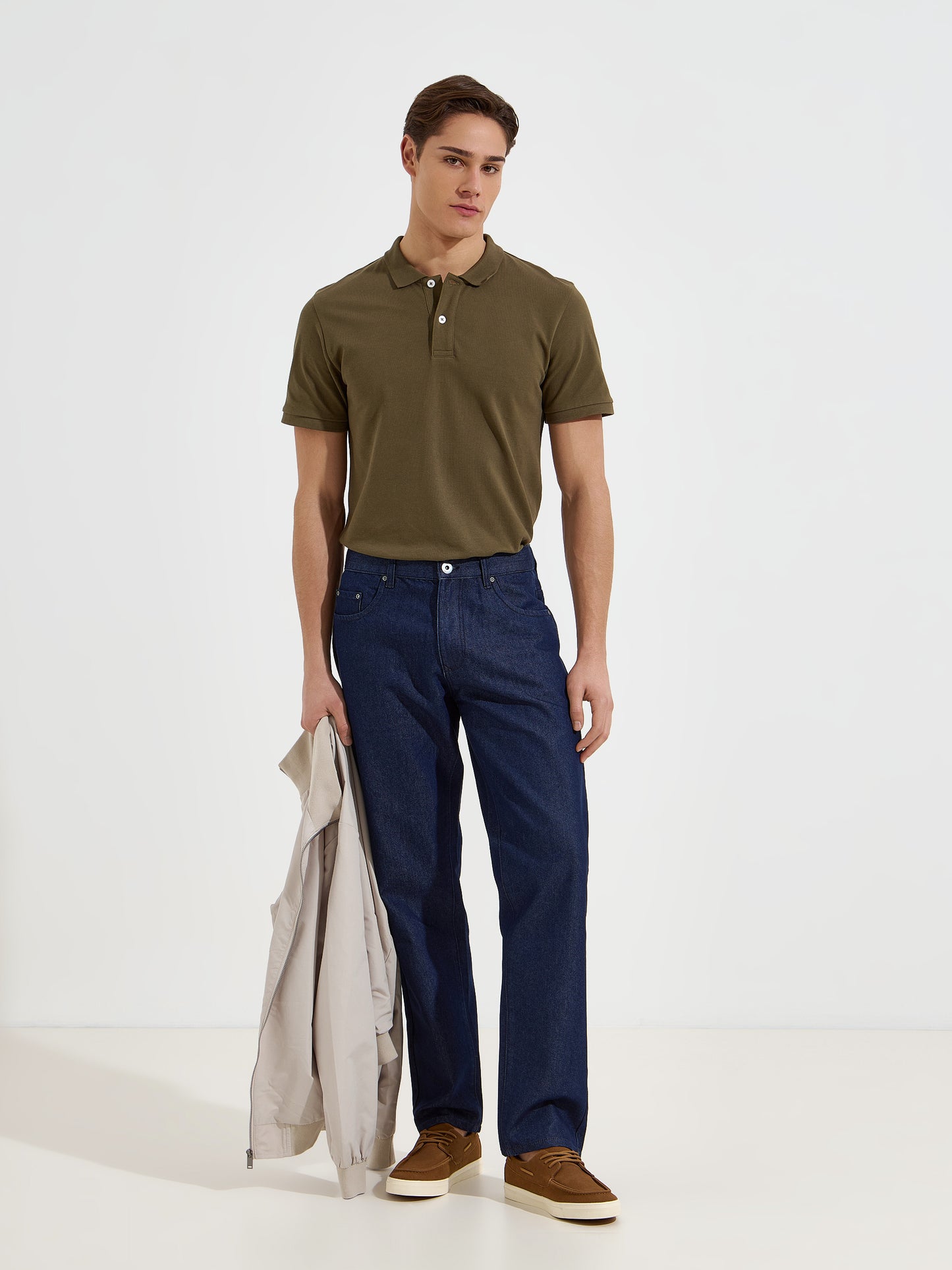 Calças de Ganga Regular Fit | Cintura Média, 5 Bolsos — 38 a 50