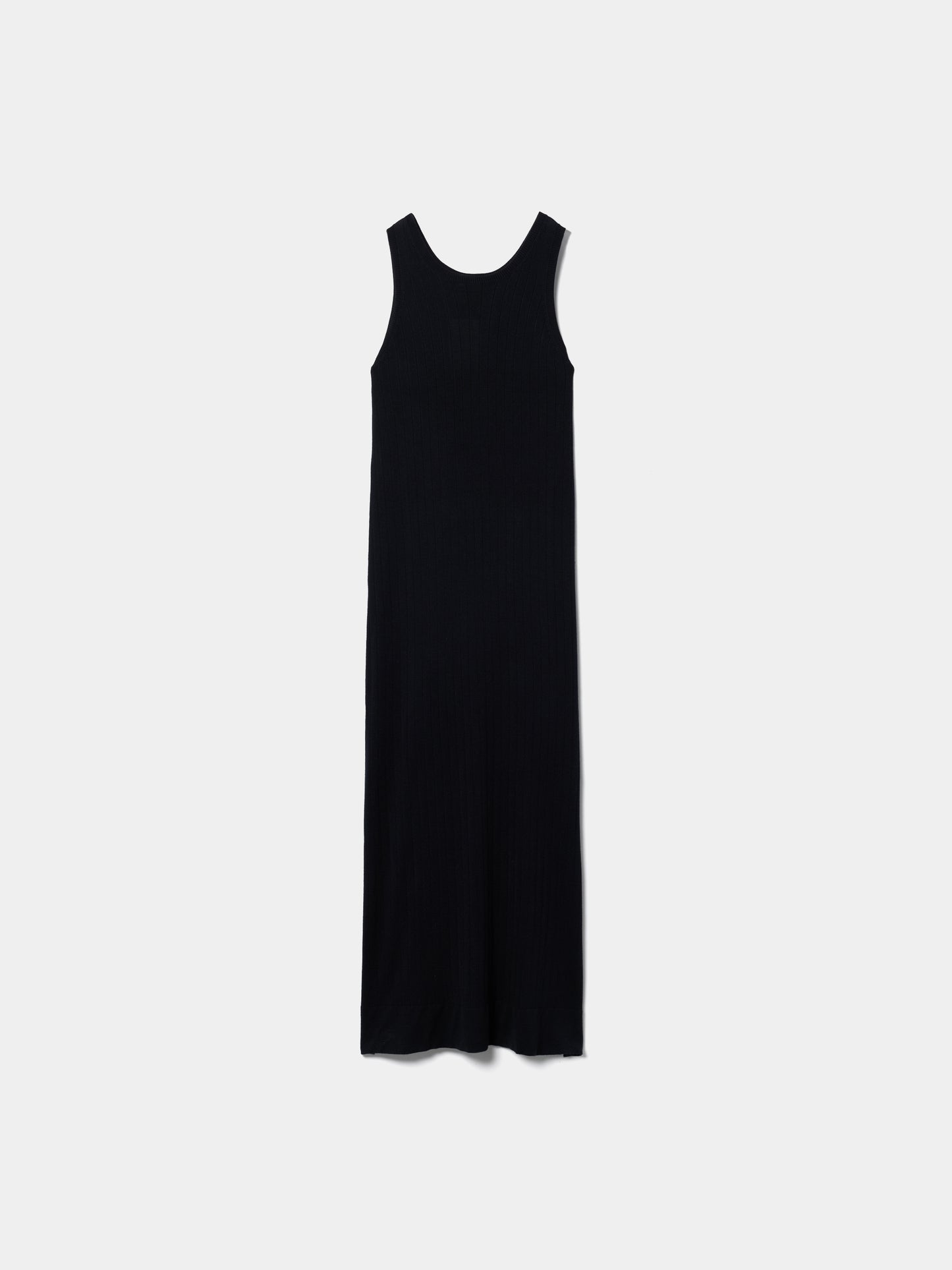 Vestido Midi Canelado Sem Mangas