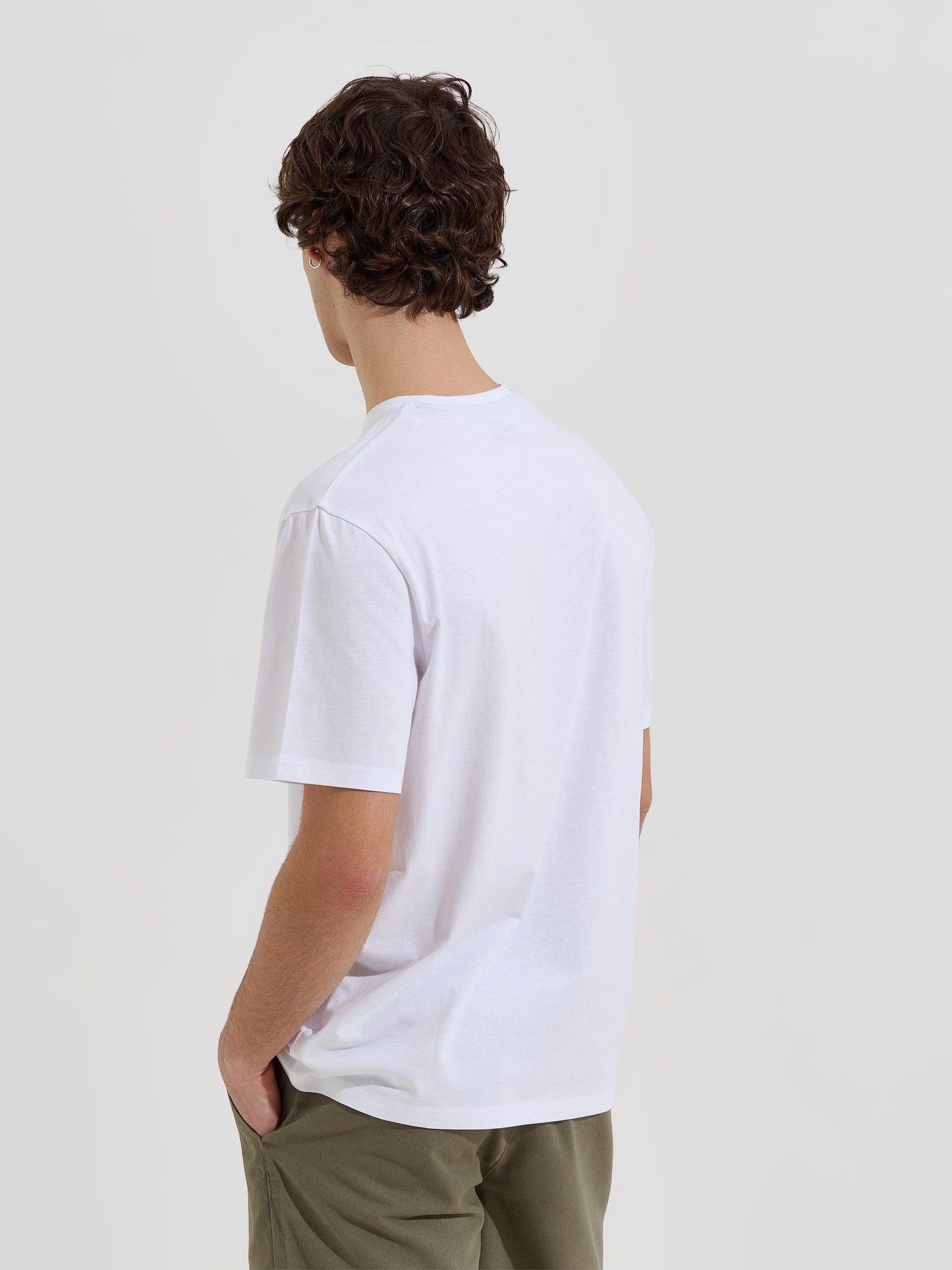 T-Shirt Estampada em Algodão com Decote Redondo