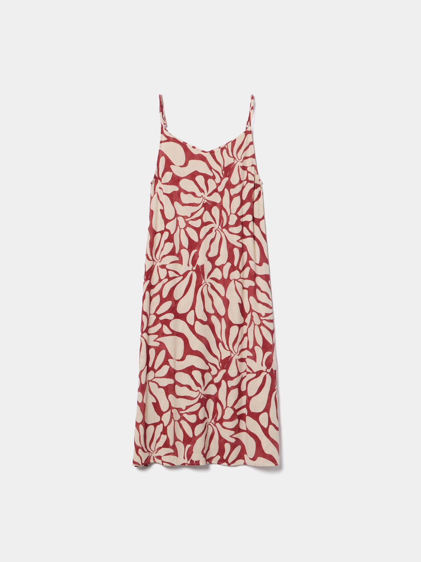 Vestido Midi Bicolor Padrão Fluido