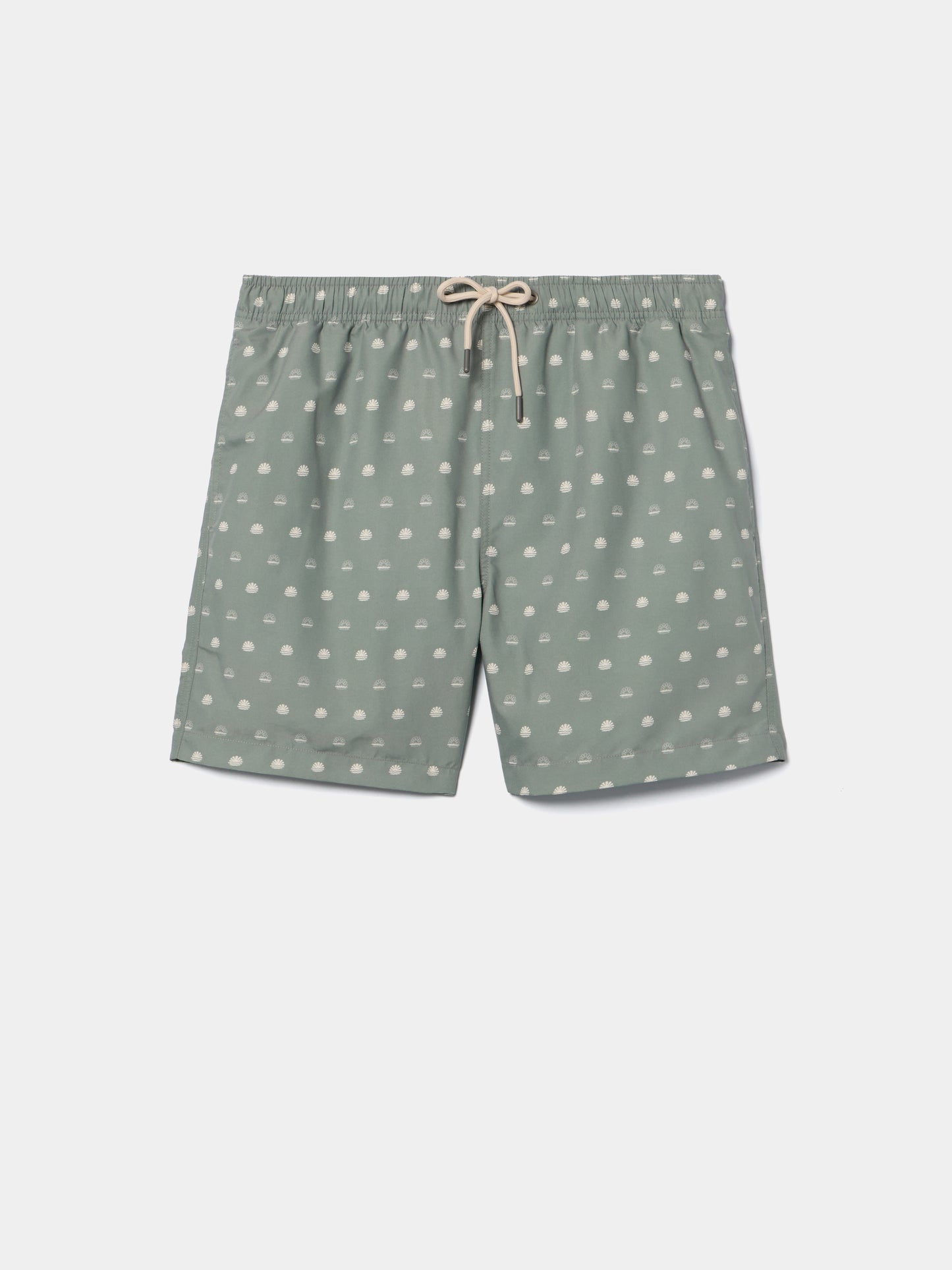 Calções de Banho Estampados com Bolsos Laterais | Cintura Elástica e Cordão