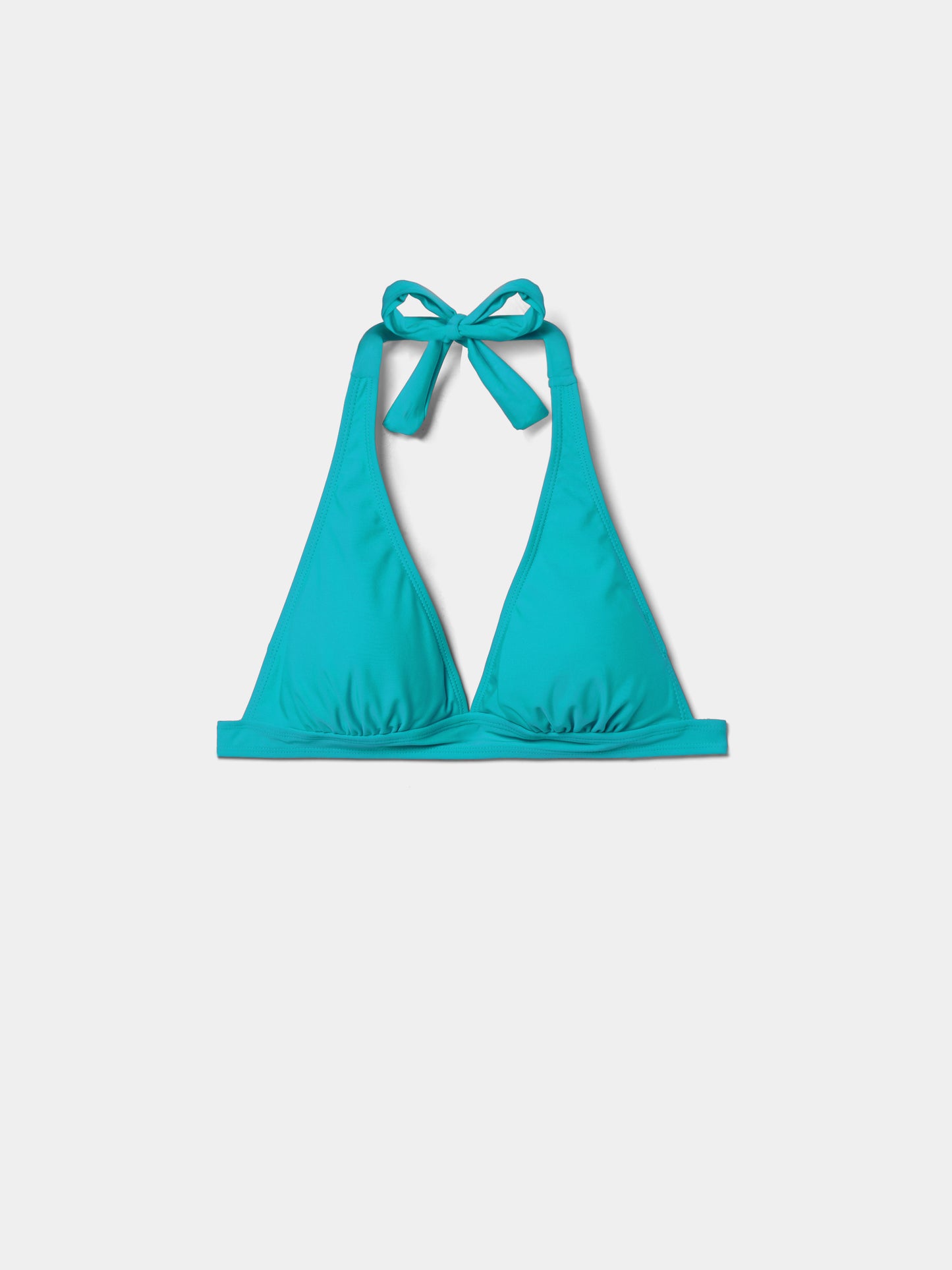 Biquíni Triangular com Franzido e Laço | Top + Cueca — S a XL