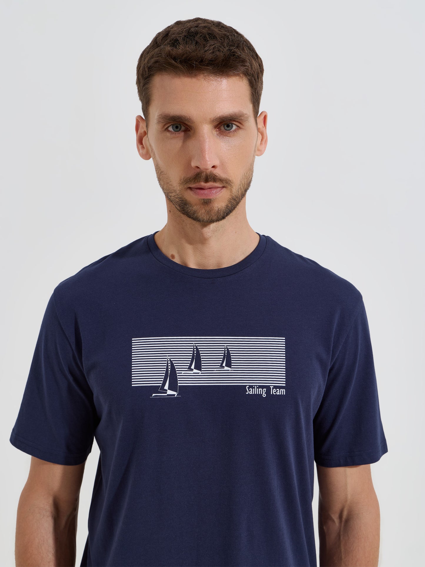 T-Shirt Estampada em Algodão