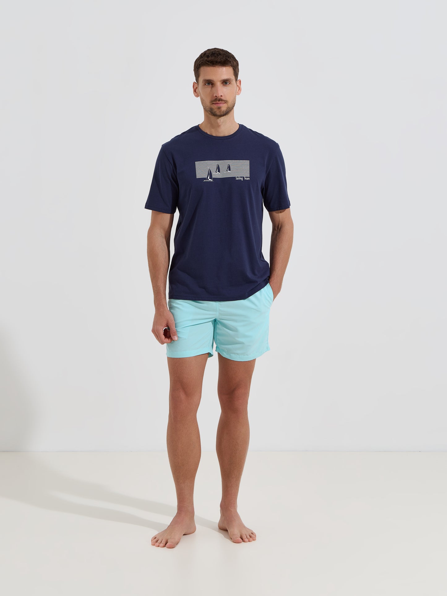 T-Shirt Estampada em Algodão