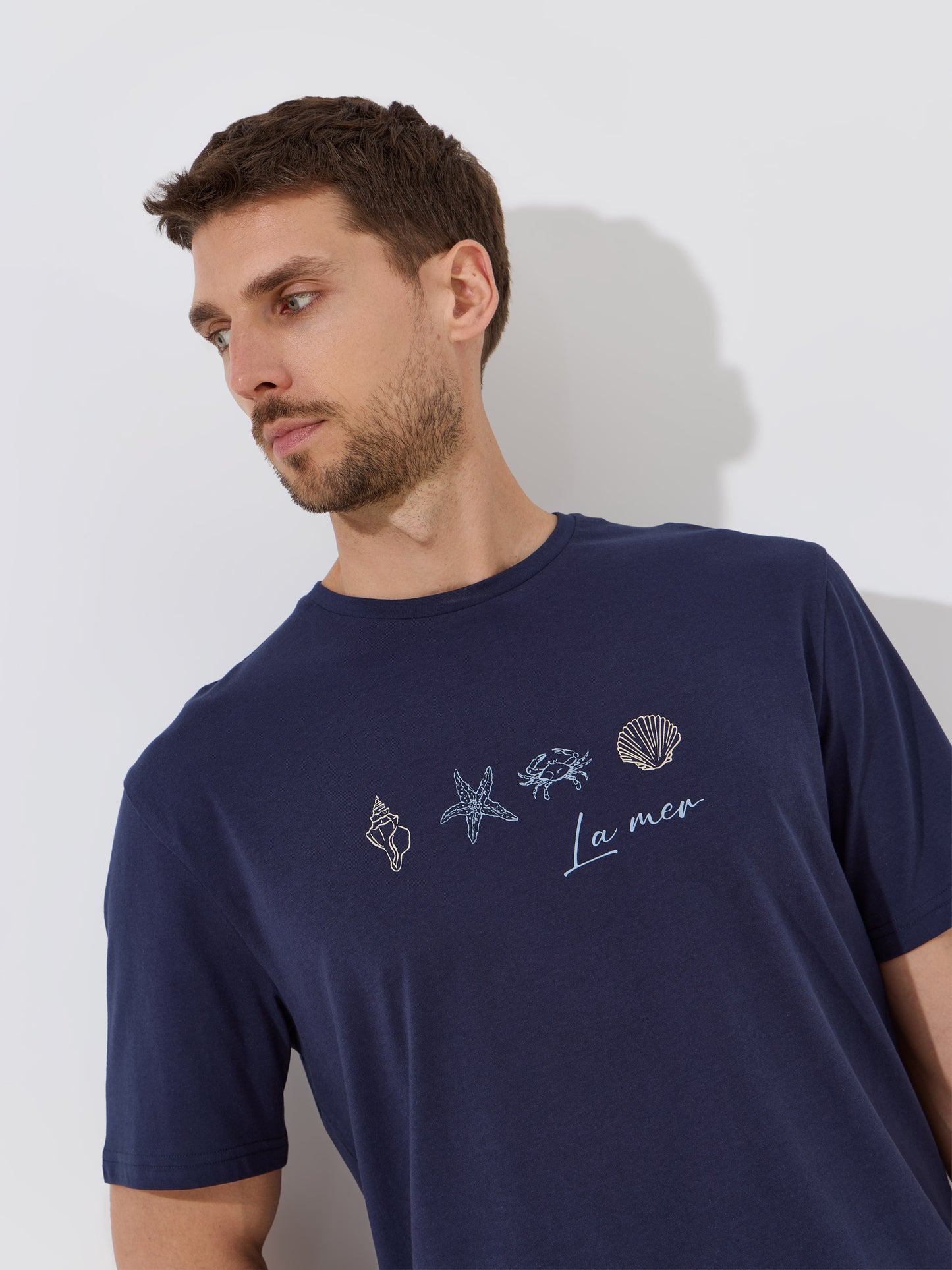 T-Shirt Estampada em Algodão