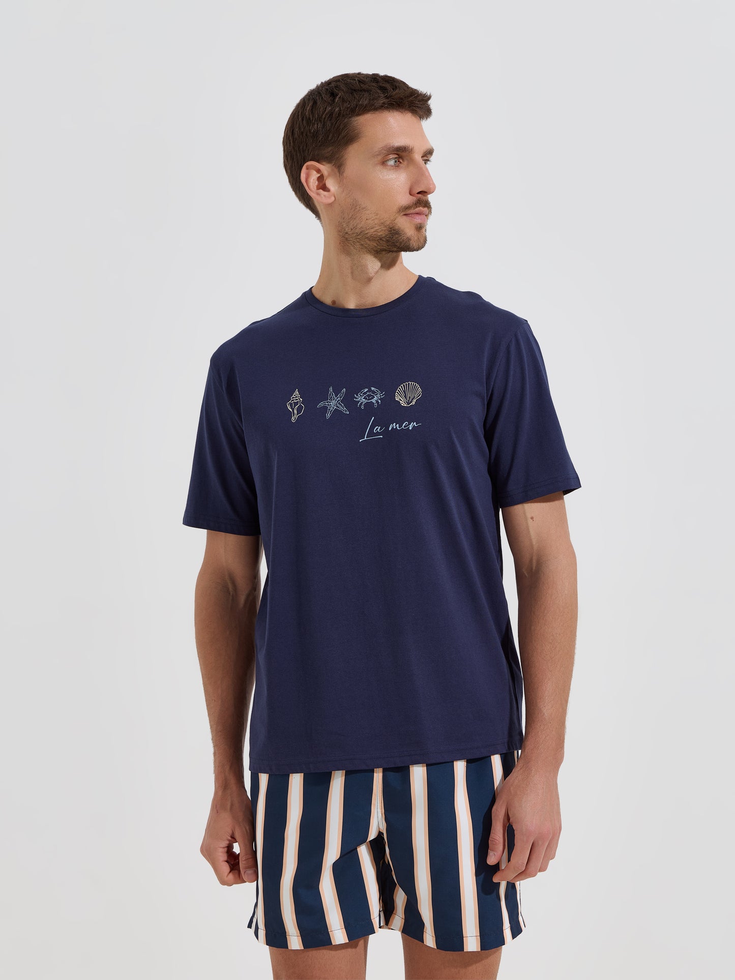 T-Shirt Estampada em Algodão