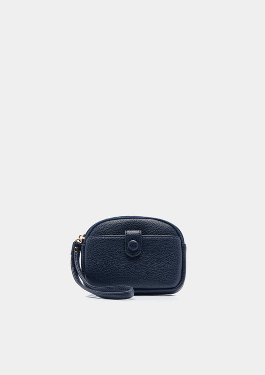 Porta-Moedas com Textura e Alça de Pulso