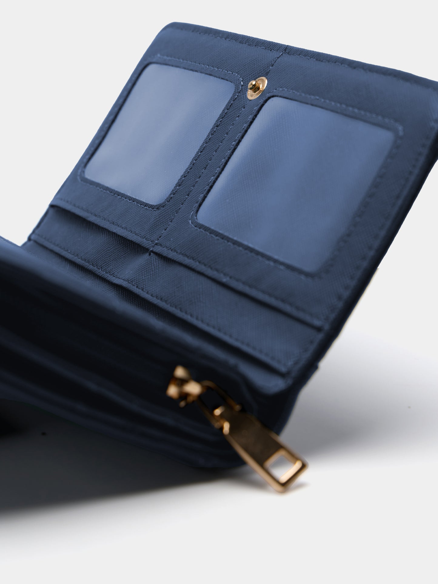 Porta-Moedas Dupla Aba com Fecho Zip