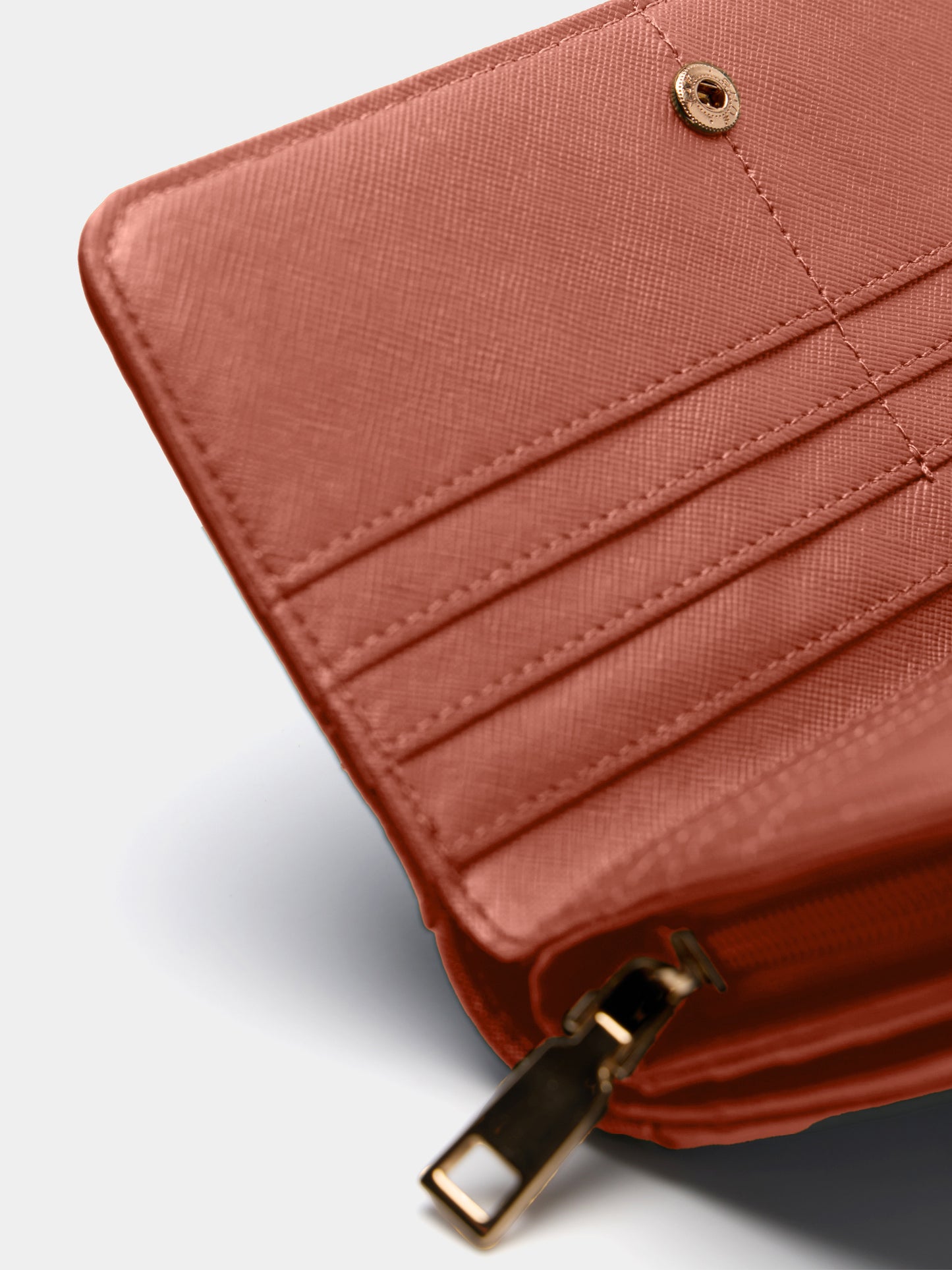 Porta-Moedas Premium Dupla Aba com Fecho Zip