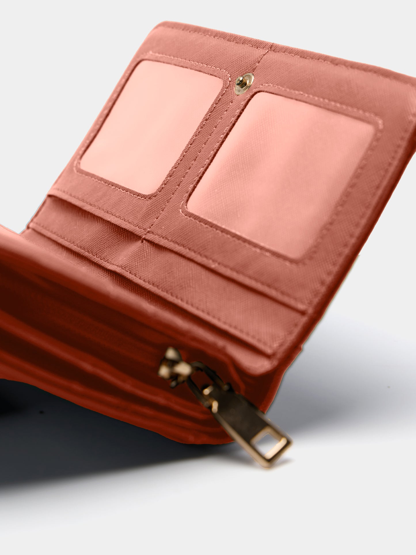 Porta-Moedas Premium Dupla Aba com Fecho Zip