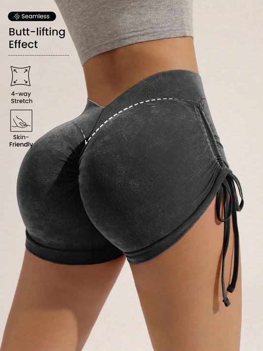 Shorts Desportivos com Cordão | Cintura Alta | 7 Cores