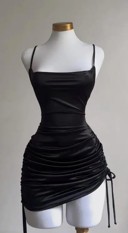 Vestido Bodycon Feminino — Alças Halter, Justo ao Joelho, Sexy | Roxo e Preto | S a XL